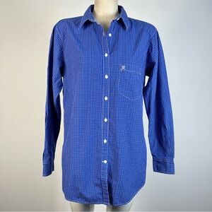 Talula Women's Blue Gingham Button Down Shirt S